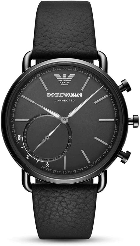 armani smartwatch de piel modelos|reloj emporio armani para hombre.